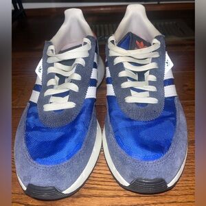 Adidas, Blue/Gray, Size 8